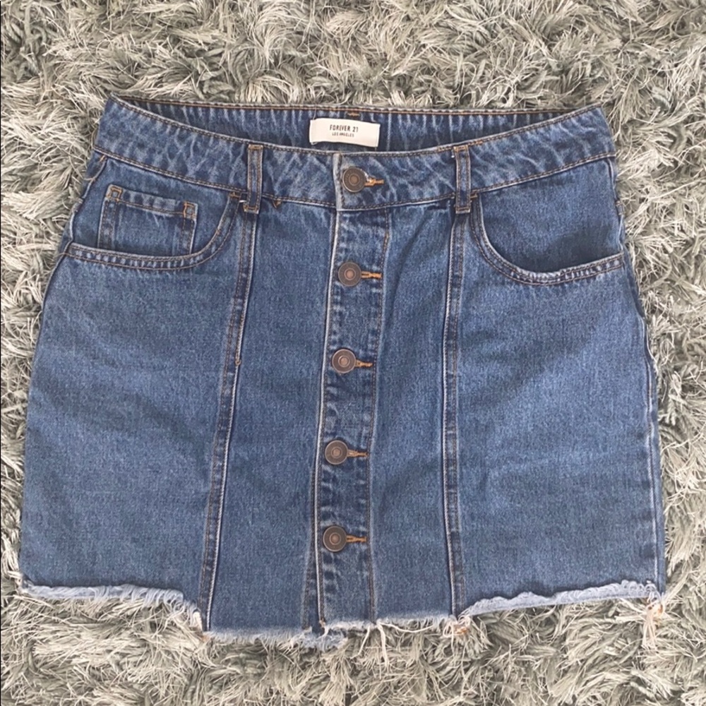 forever 21 jean skirt